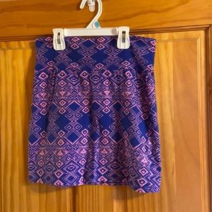 Juniors mini skirt, Blue/pink